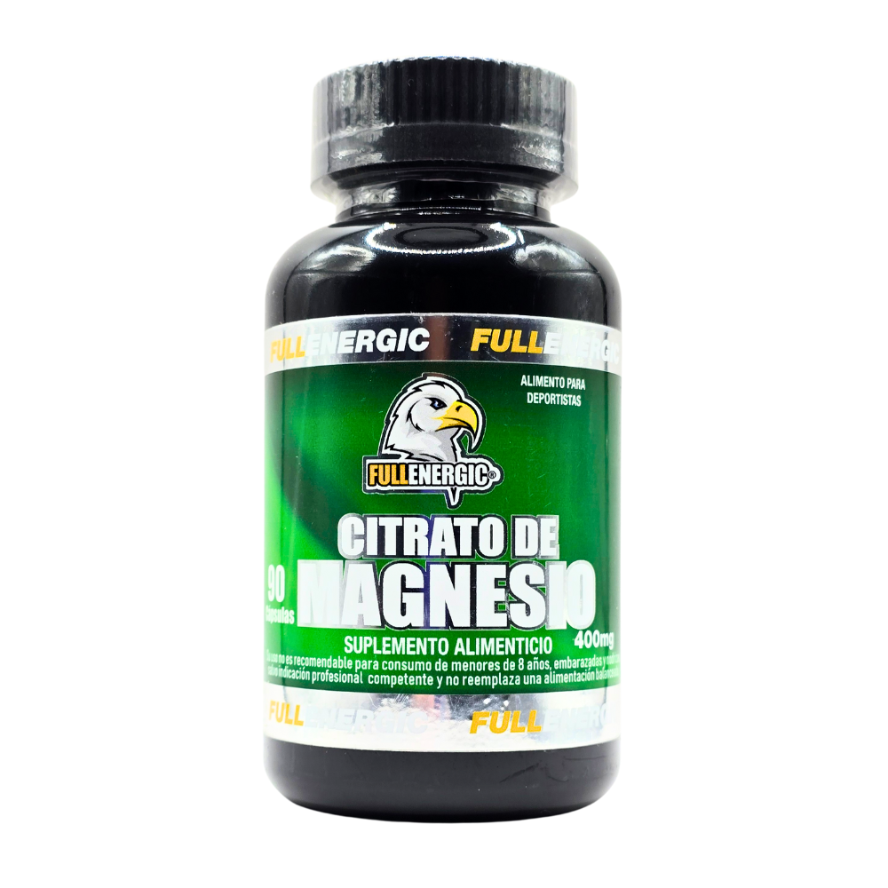 90 Cápsulas Citrato de Magnesio 400mg