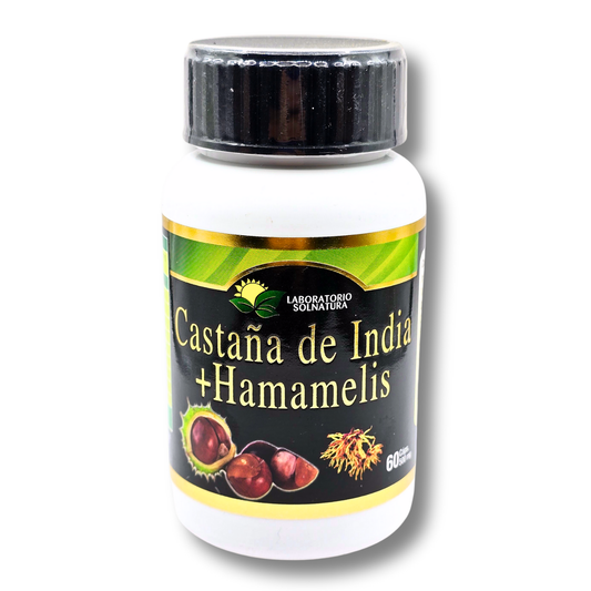 60 Capsulas Castaña de Indias + Hammamelis 500mg