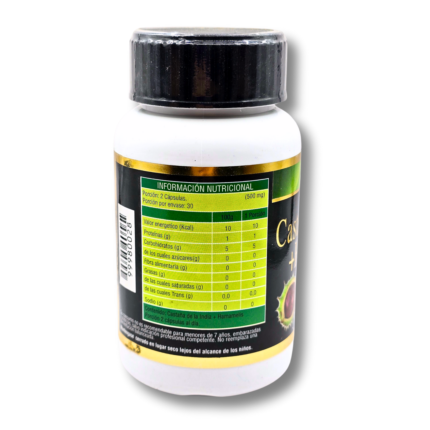 60 Capsulas Castaña de Indias + Hammamelis 500mg