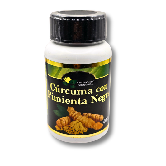 60 Capsulas Curcuma Pimienta 500mg