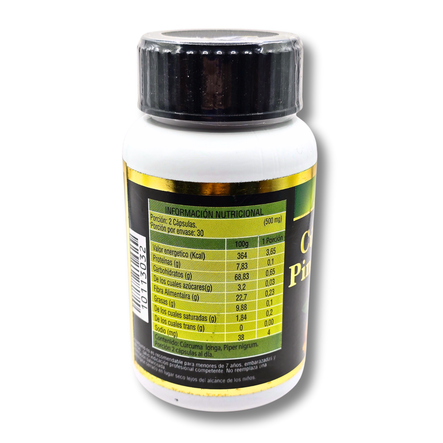 60 Capsulas Curcuma Pimienta 500mg