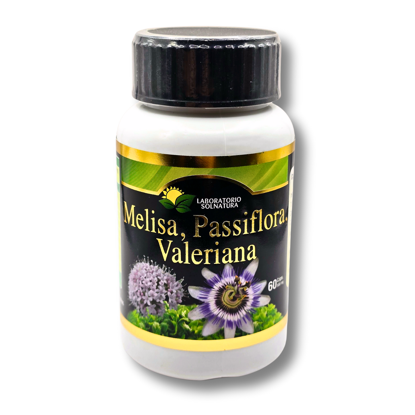 60 Capsulas Melisa Passiflora Valeriana 500mg