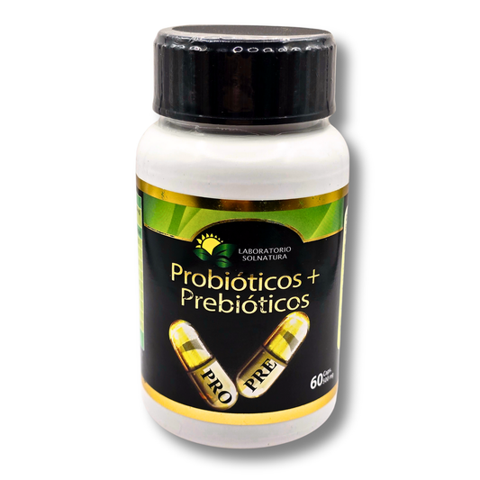 60 Capsulas Probioticos y Prebioticos 500mg