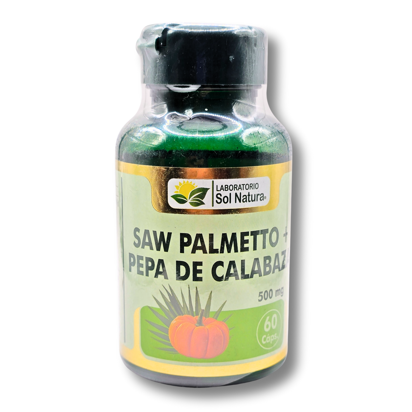 60 Capsulas Saw Palmetto + Pepa de Calabaza 500mg
