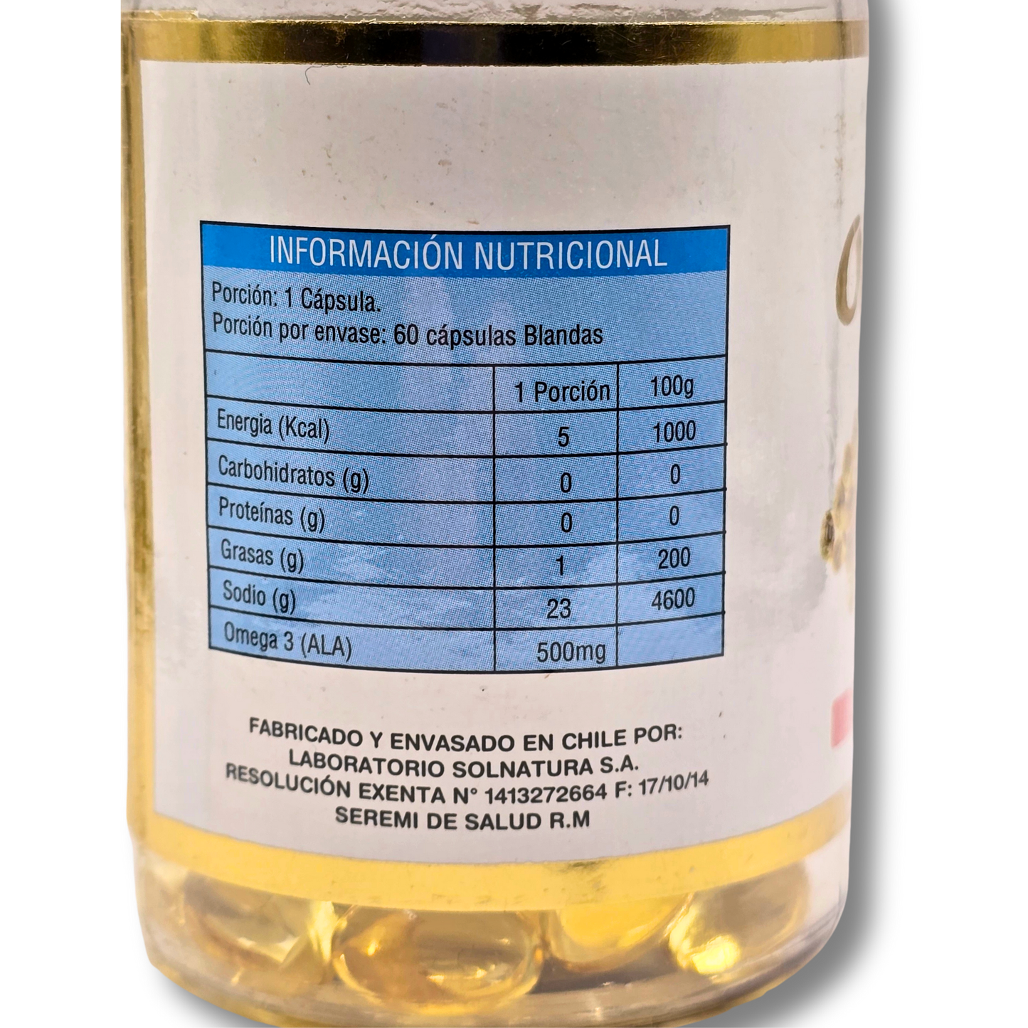 60 Capsulas Omega 3 500mg